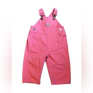 Carhartt Kids  Pink Overalls